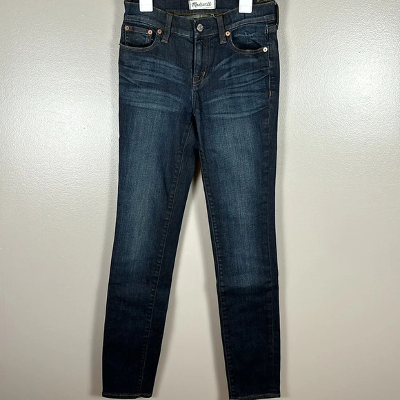 Madewell Size 24 Alley Straight Dark Wash Jeans - Picture 8 of 8